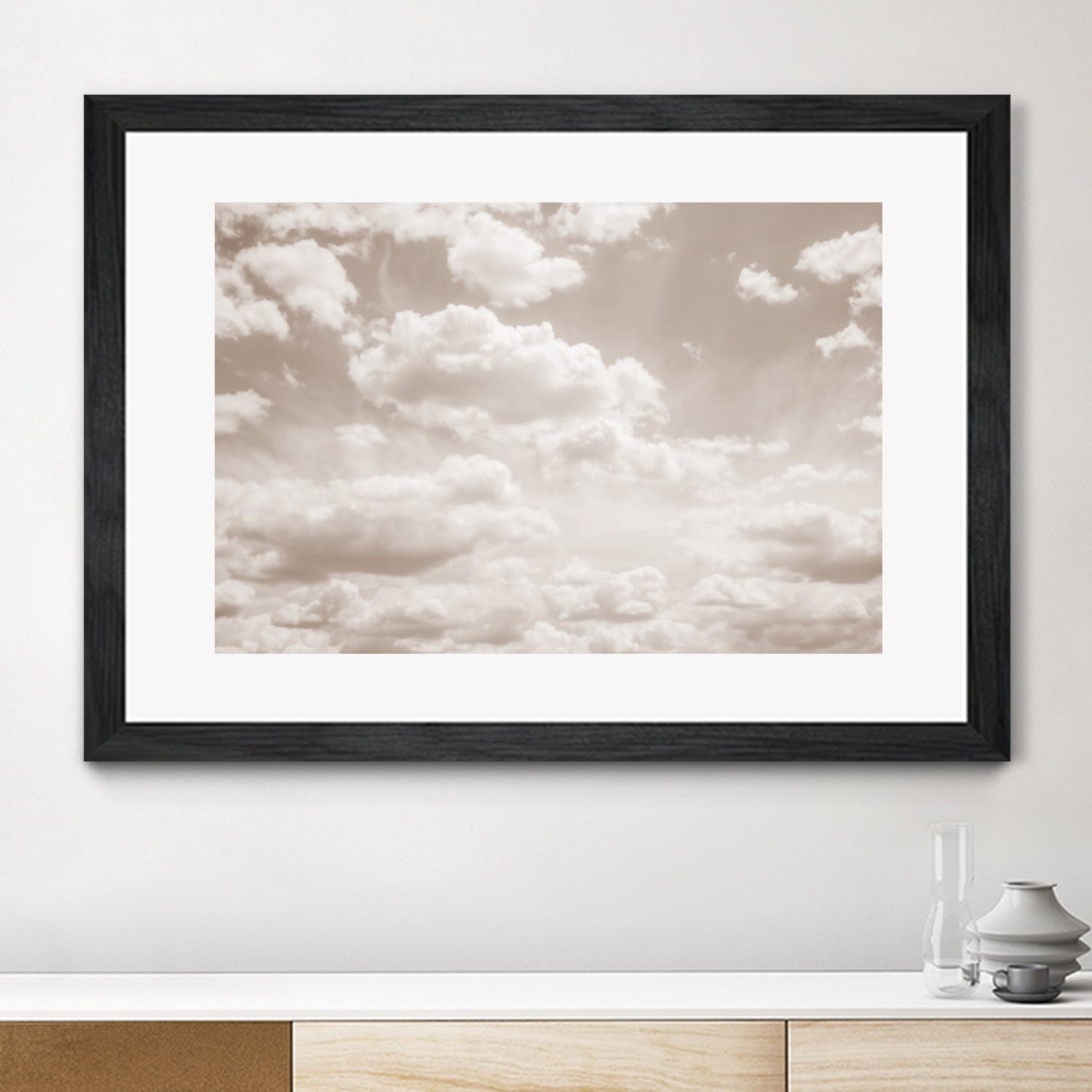 Soft Beige Clouds 4 by Anitas Bellas Art on GIANT ART - beige coastal beige