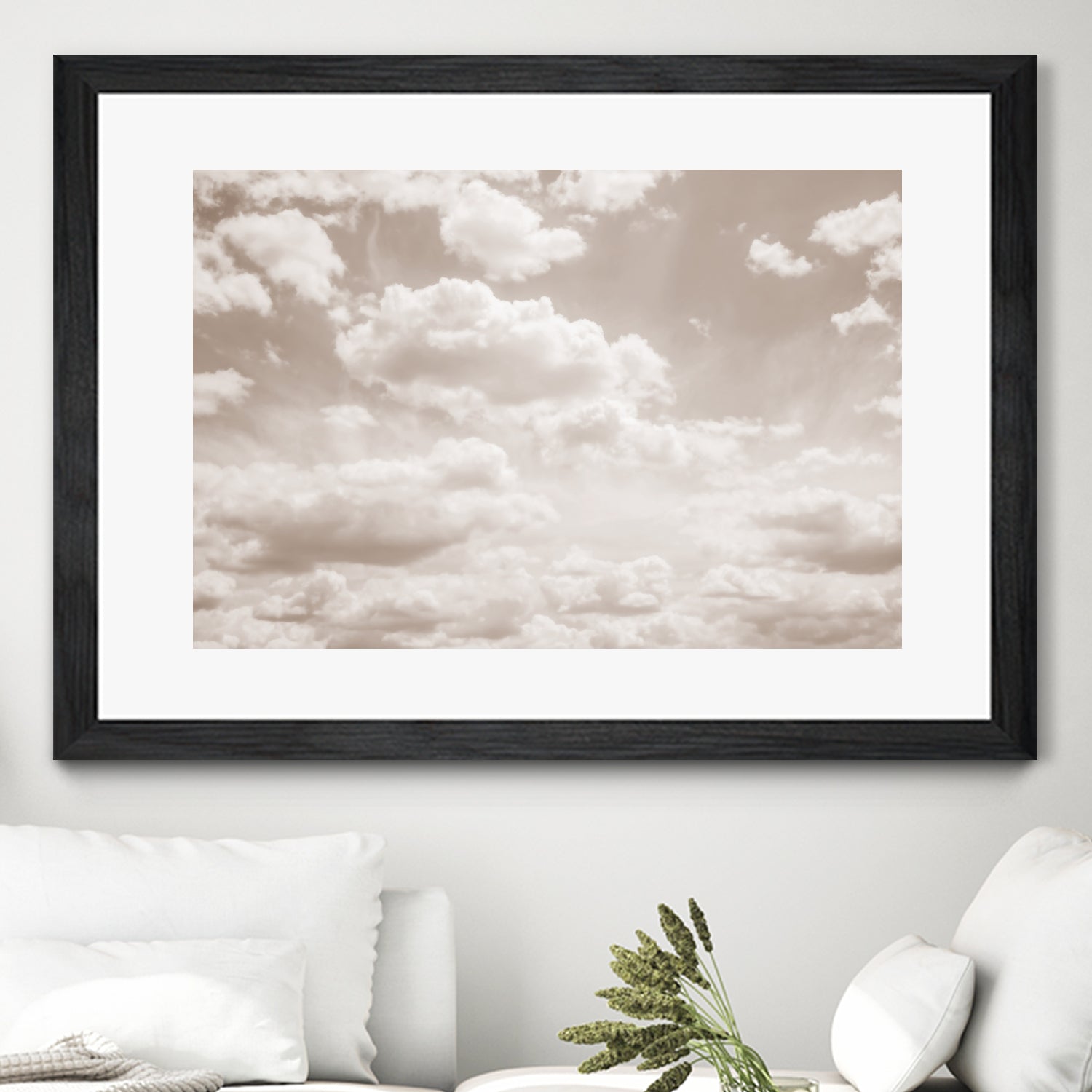 Soft Beige Clouds 4 by Anitas Bellas Art on GIANT ART - beige coastal beige