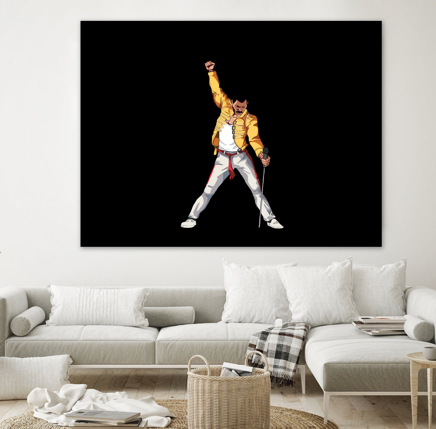 Freddy Mercury by Barbara Vigano on GIANT ART - yellow digital painting