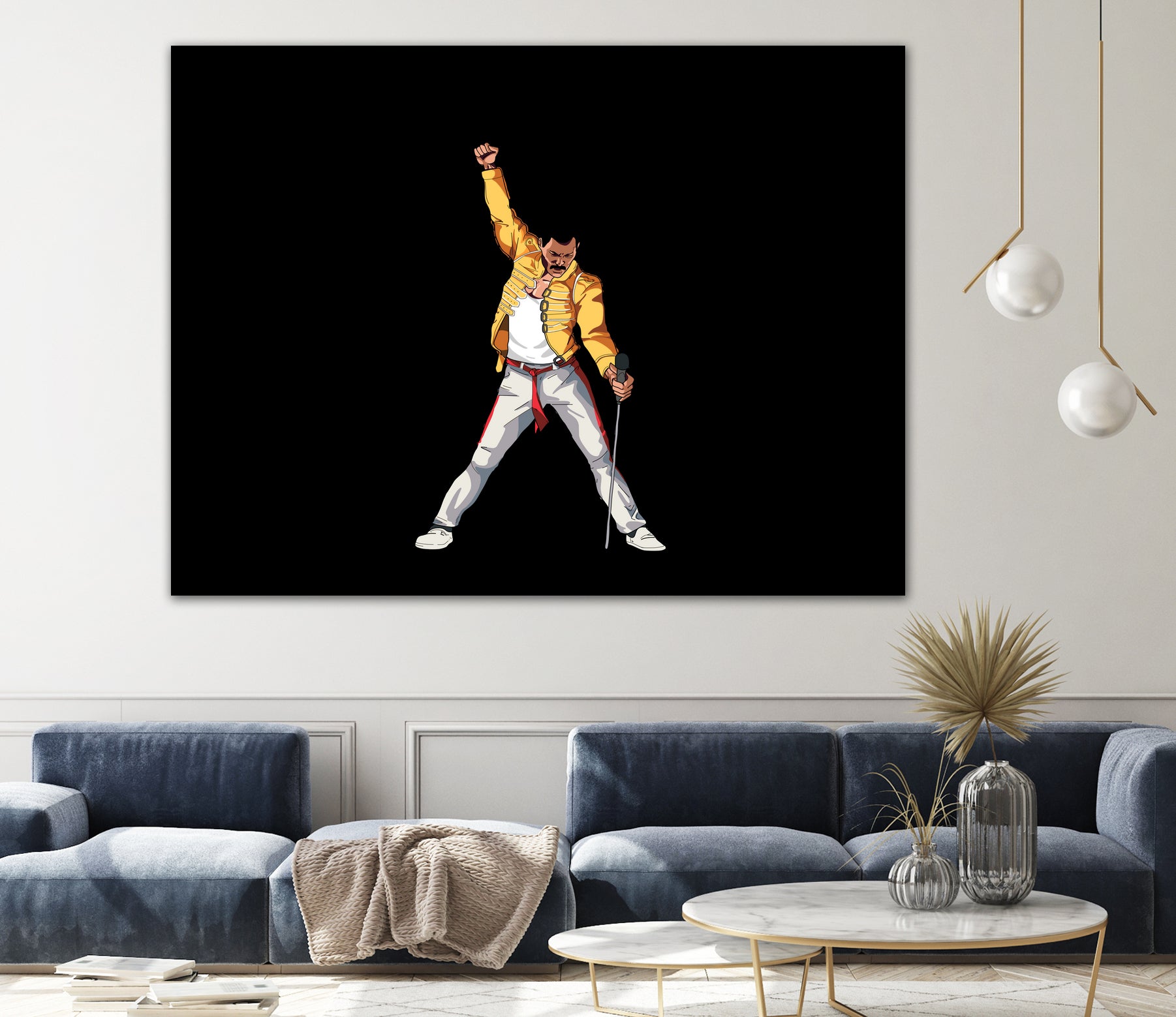 Freddy Mercury by Barbara Vigano on GIANT ART - yellow digital painting