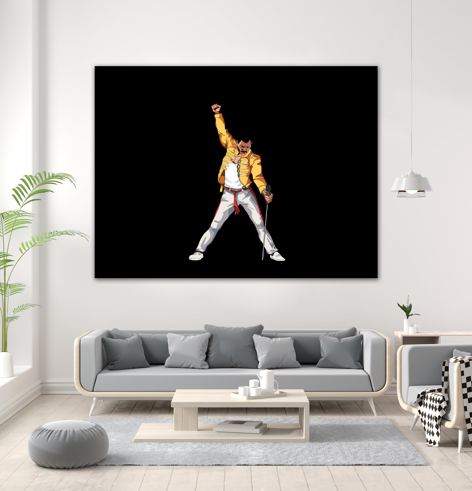 Freddy Mercury by Barbara Vigano on GIANT ART - yellow digital painting