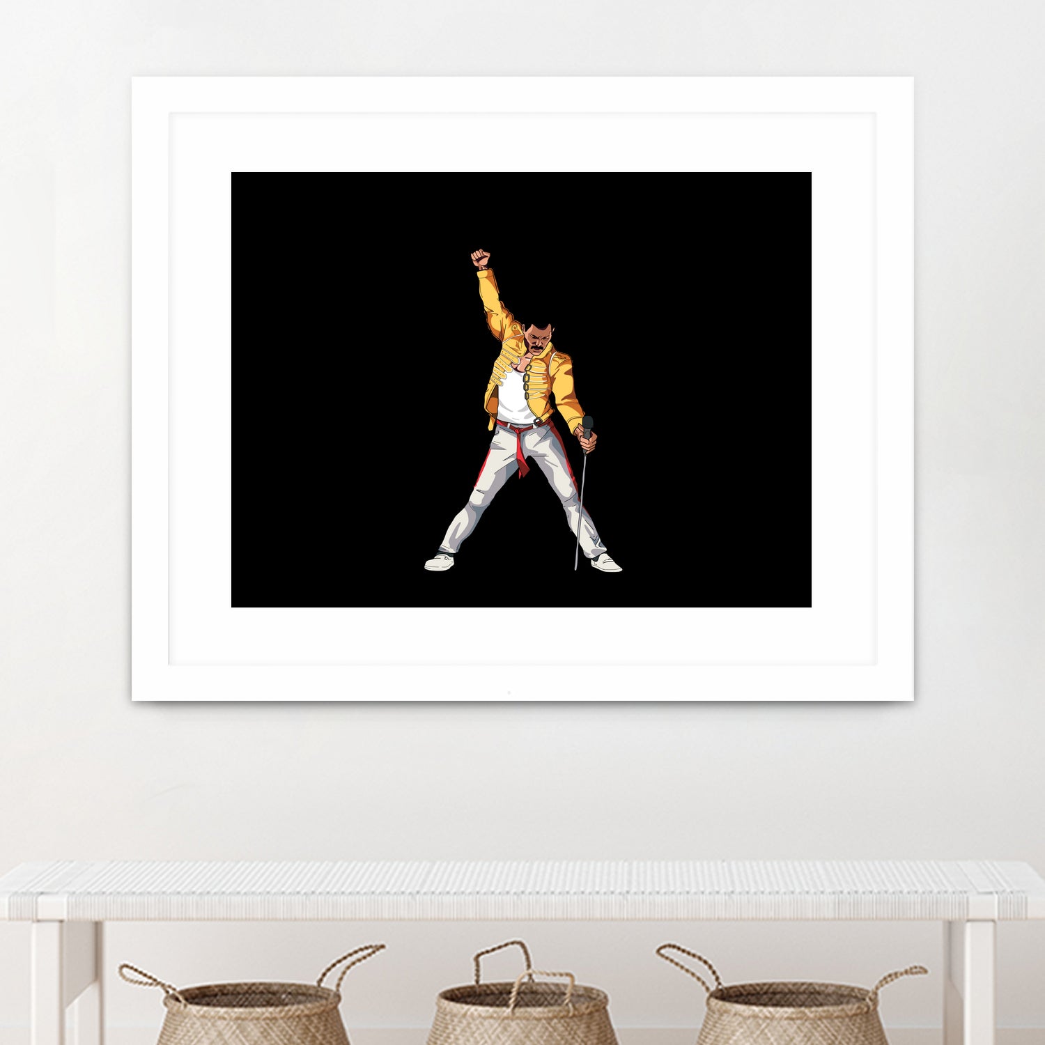 Freddy Mercury by Barbara Vigano on GIANT ART - yellow digital painting