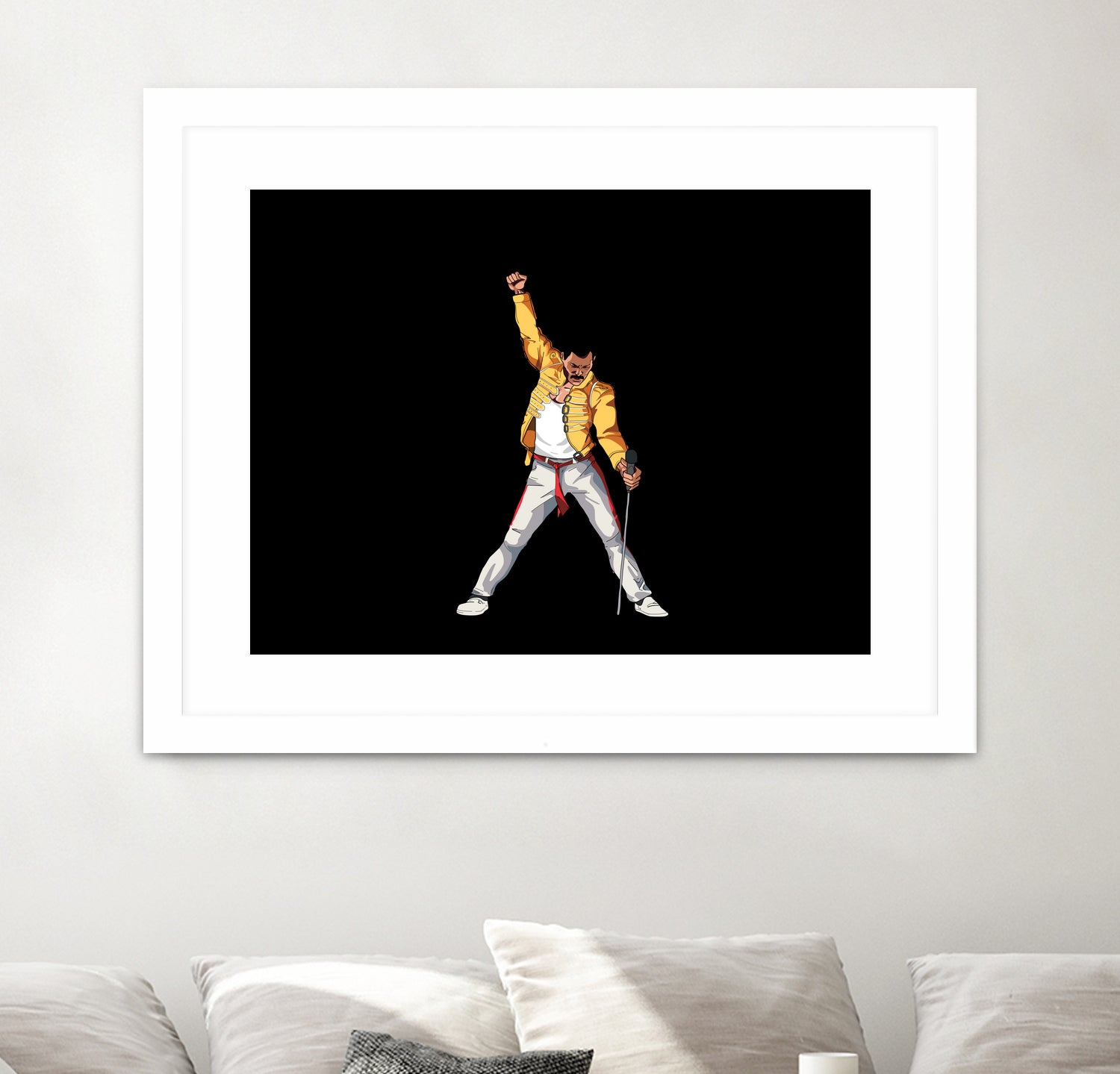 Freddy Mercury by Barbara Vigano on GIANT ART - yellow digital painting