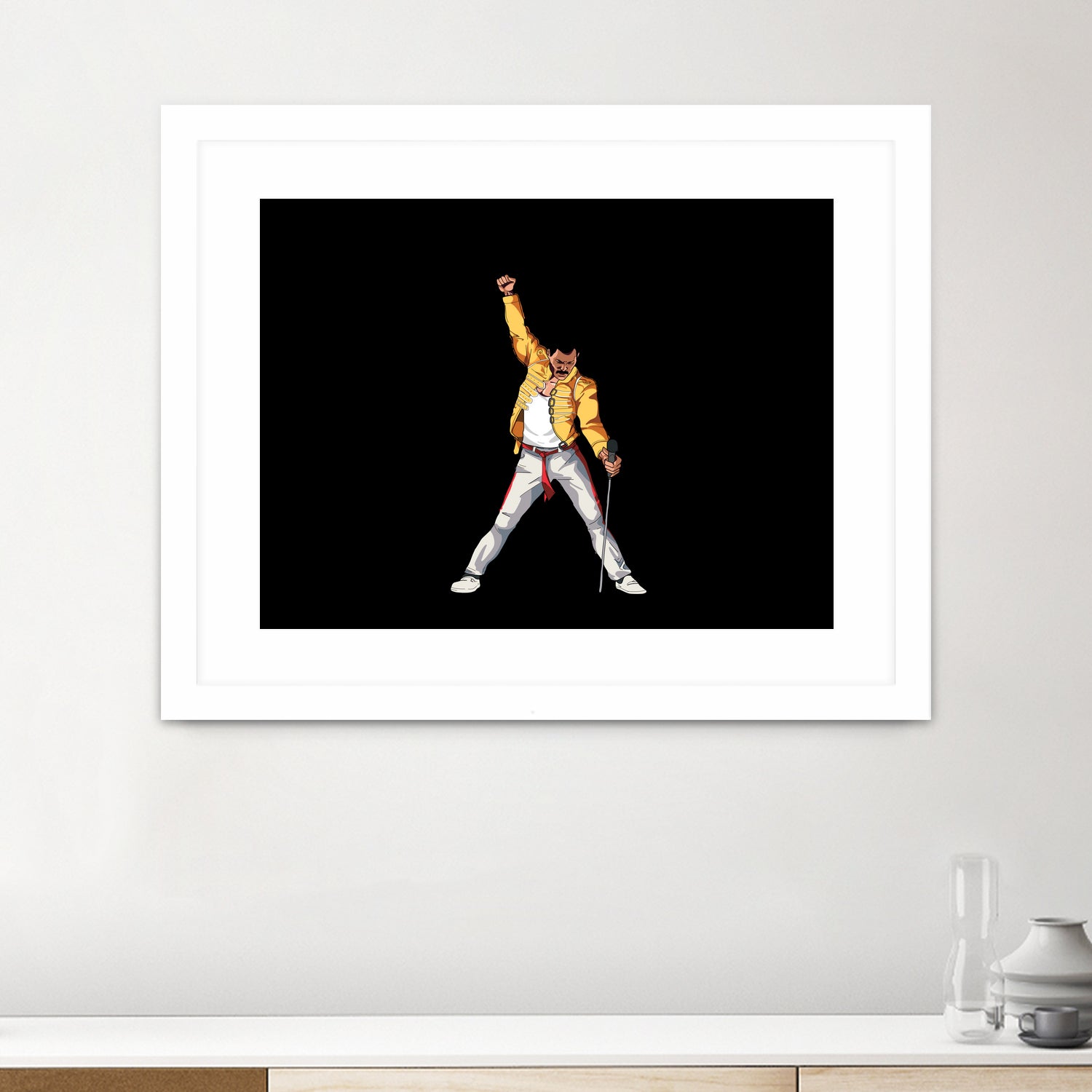 Freddy Mercury by Barbara Vigano on GIANT ART - yellow digital painting