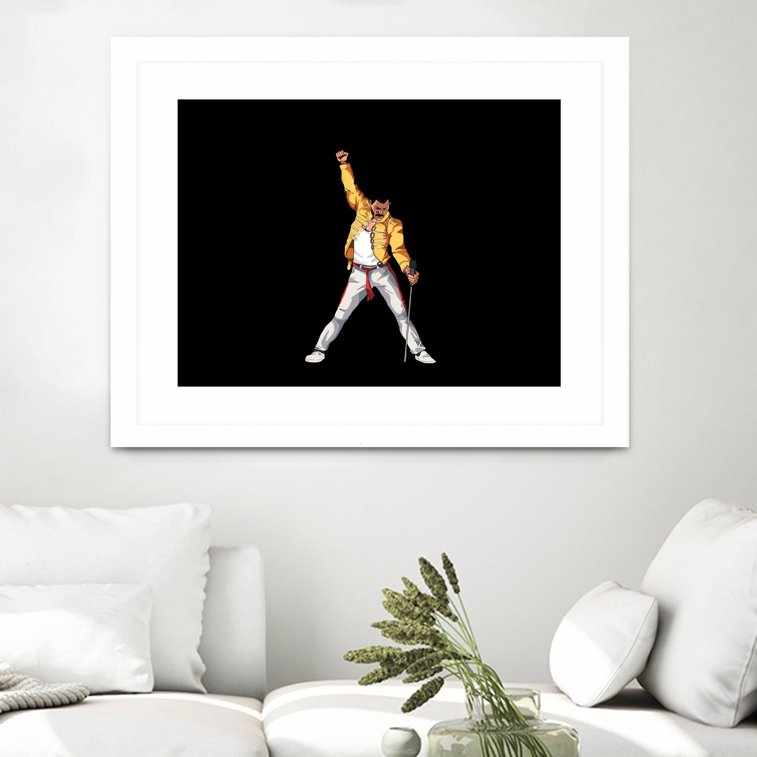 Freddy Mercury by Barbara Vigano on GIANT ART - yellow digital painting