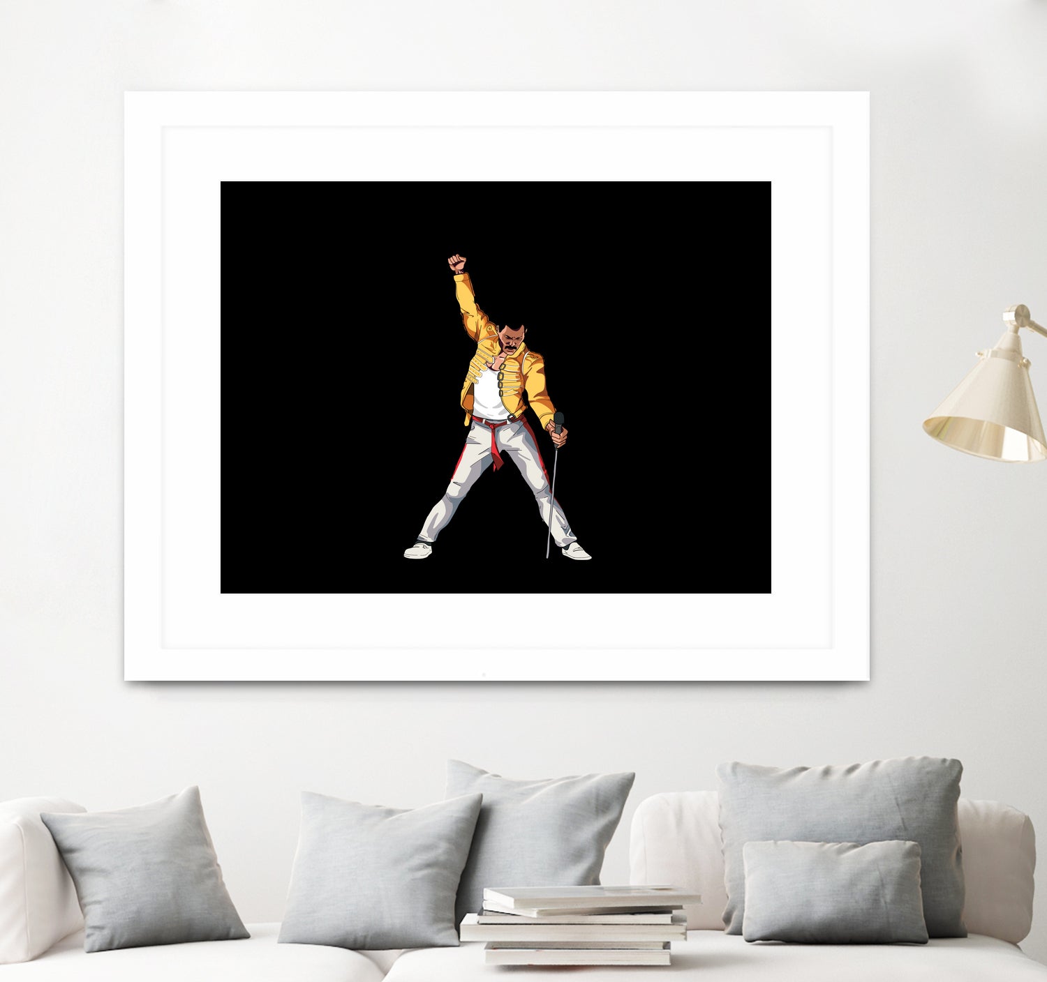 Freddy Mercury by Barbara Vigano on GIANT ART - yellow digital painting