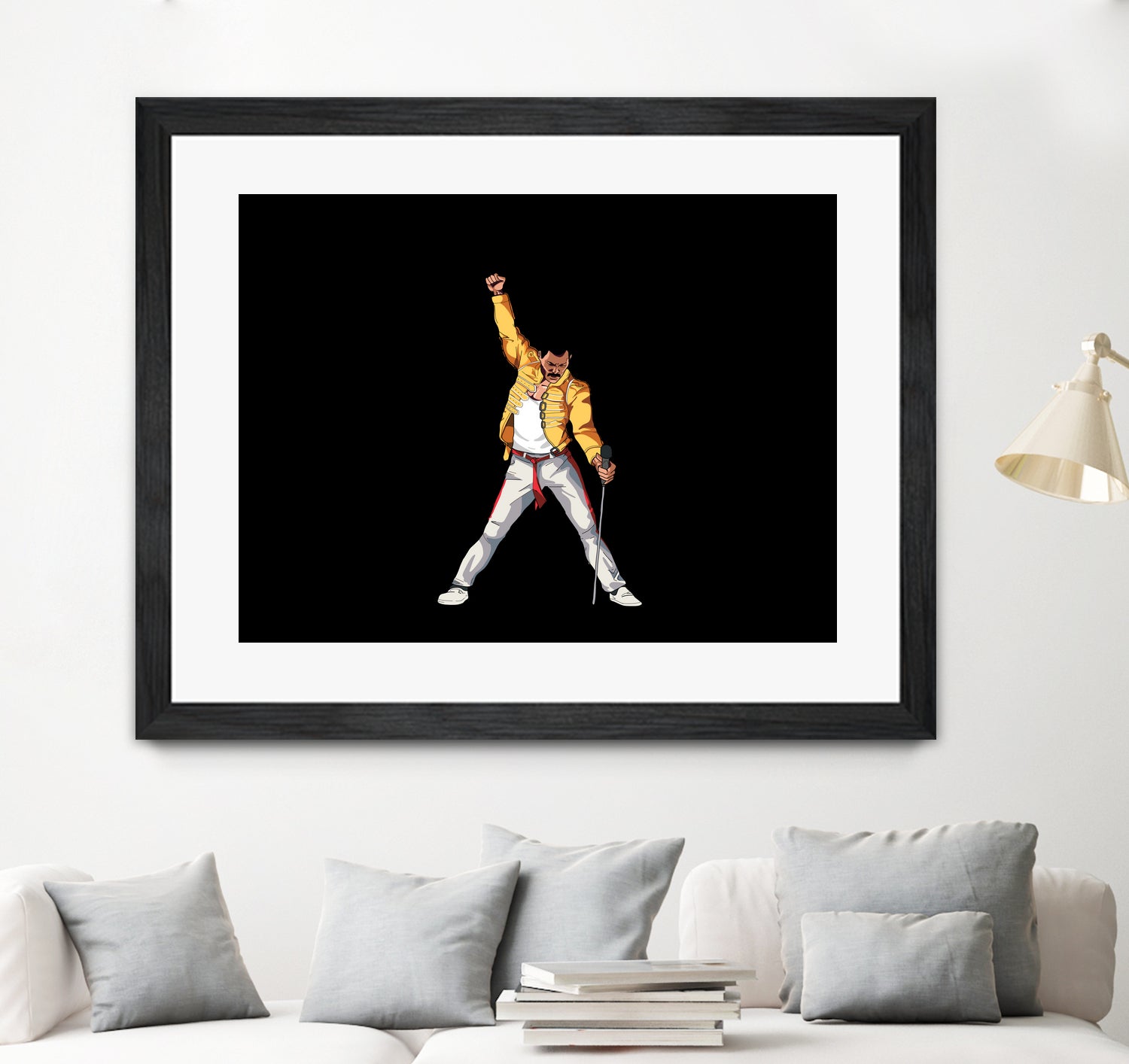 Freddy Mercury by Barbara Vigano on GIANT ART - yellow digital painting