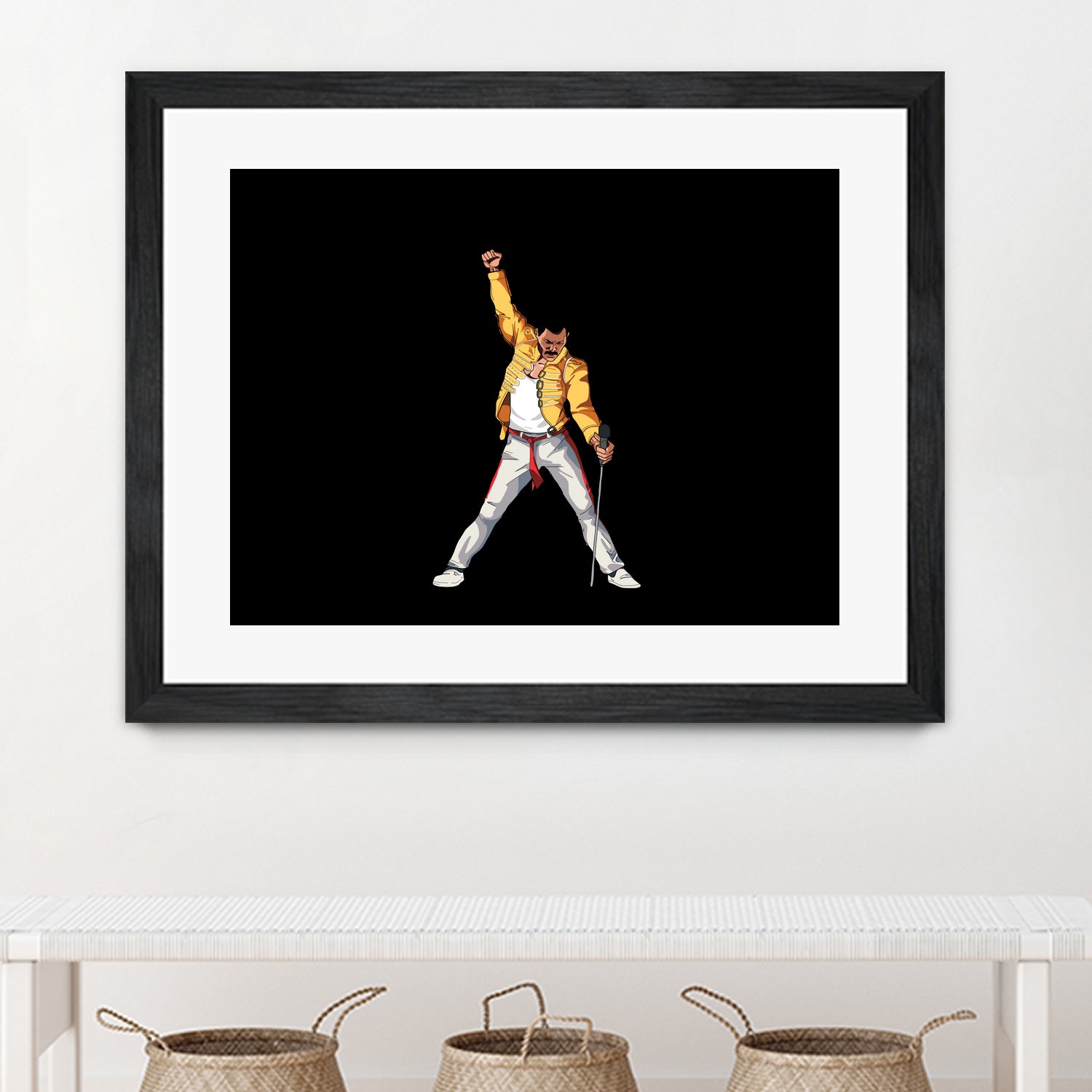 Freddy Mercury by Barbara Vigano on GIANT ART - yellow digital painting