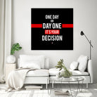 Decision by Mariana Angelova on GIANT ART - black typography