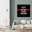 Decision by Mariana Angelova on GIANT ART - black typography