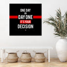 Decision by Mariana Angelova on GIANT ART - black typography