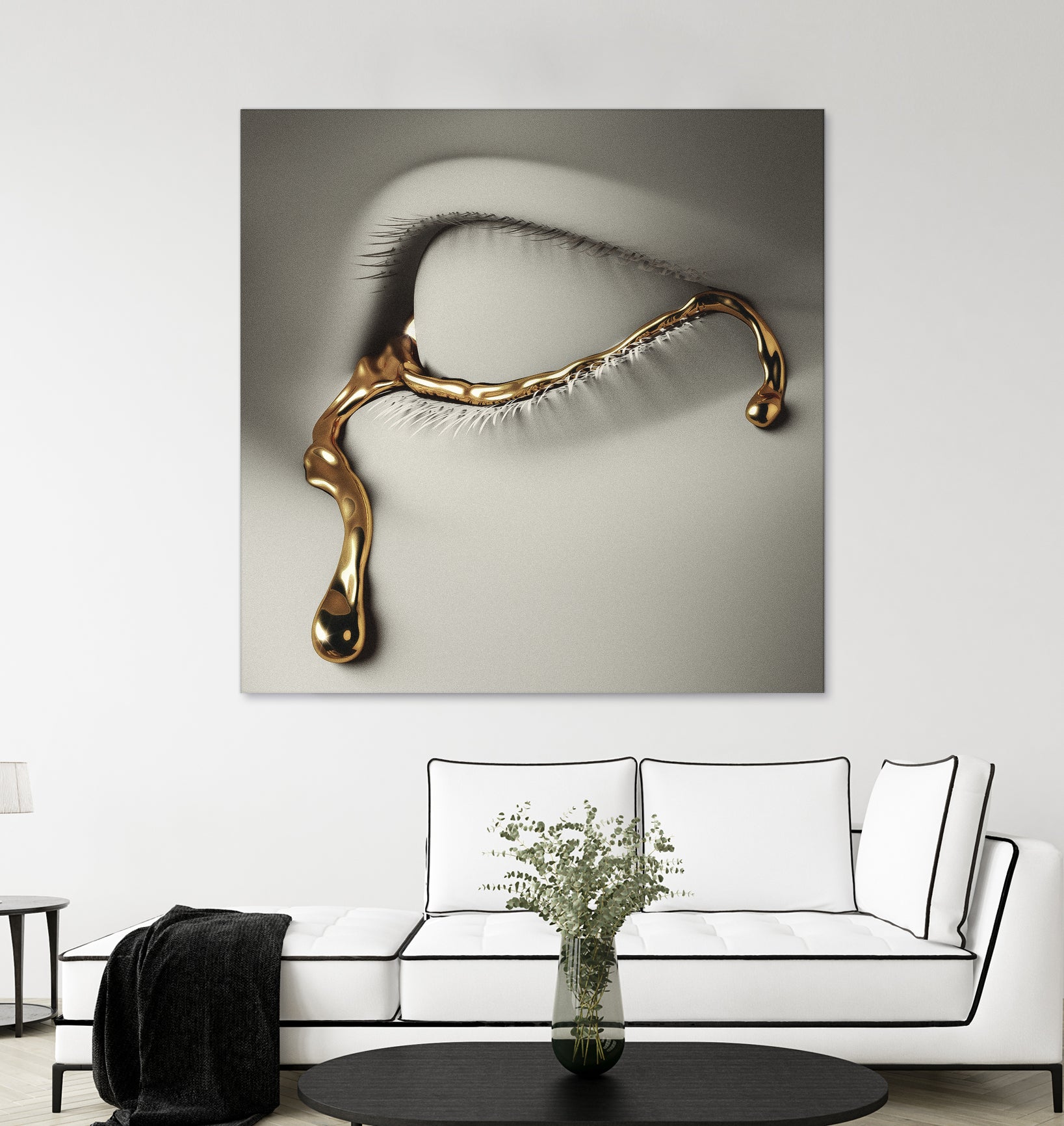 Golden Tear by Vigan Tafili on GIANT ART - white 3d art