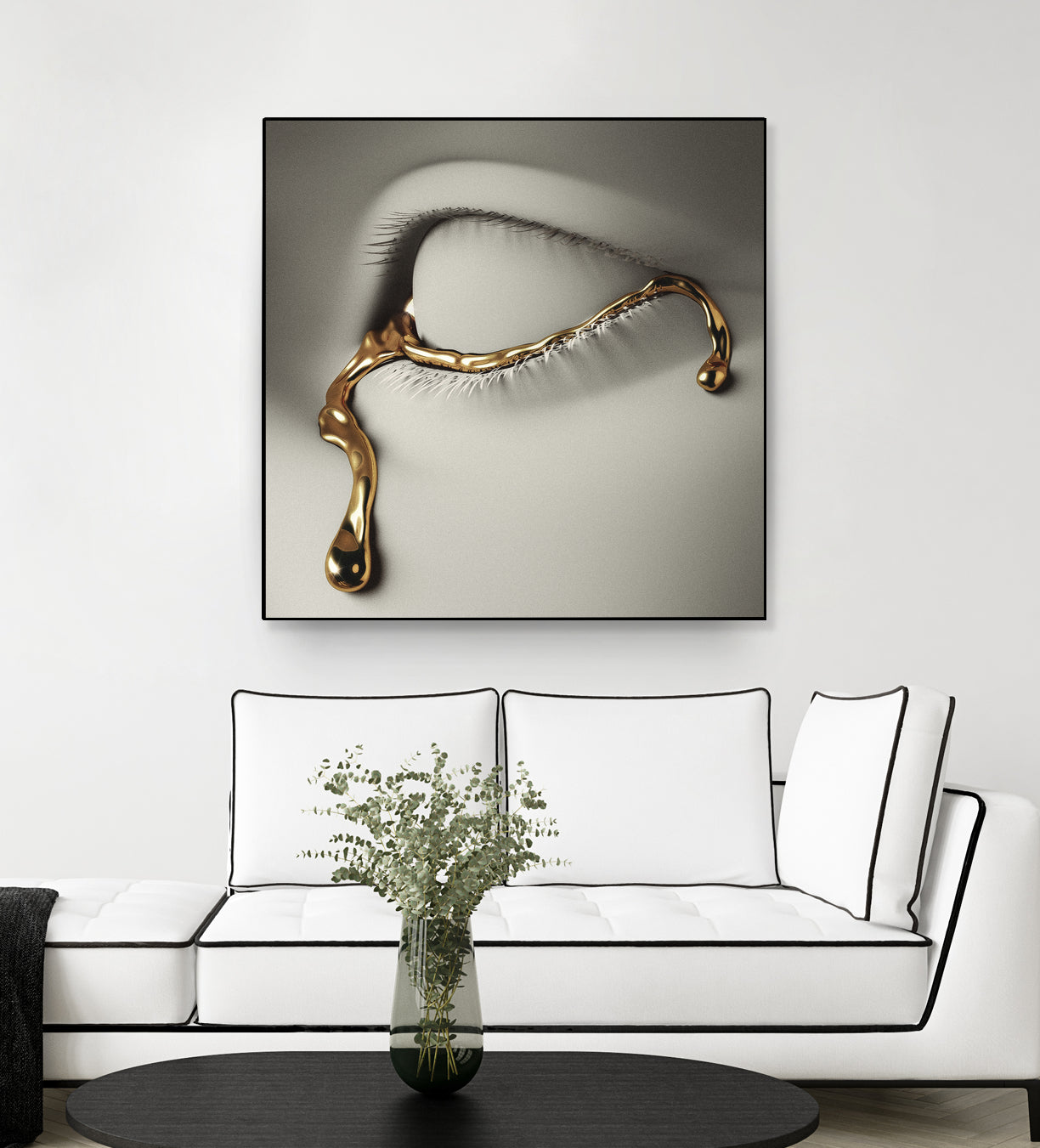 Golden Tear by Vigan Tafili on GIANT ART - white 3d art