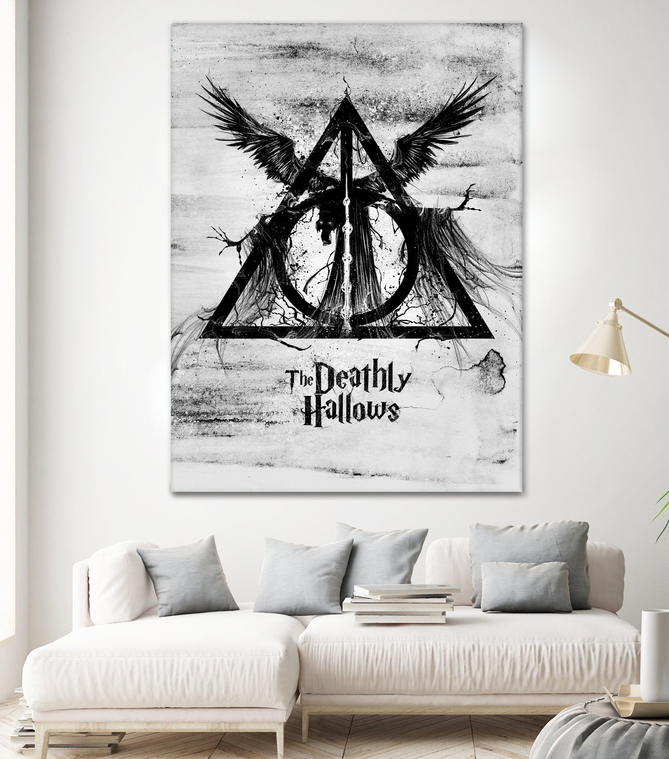 The Deathly Hallows by Nikita Abakumov on GIANT ART - gray digital painting