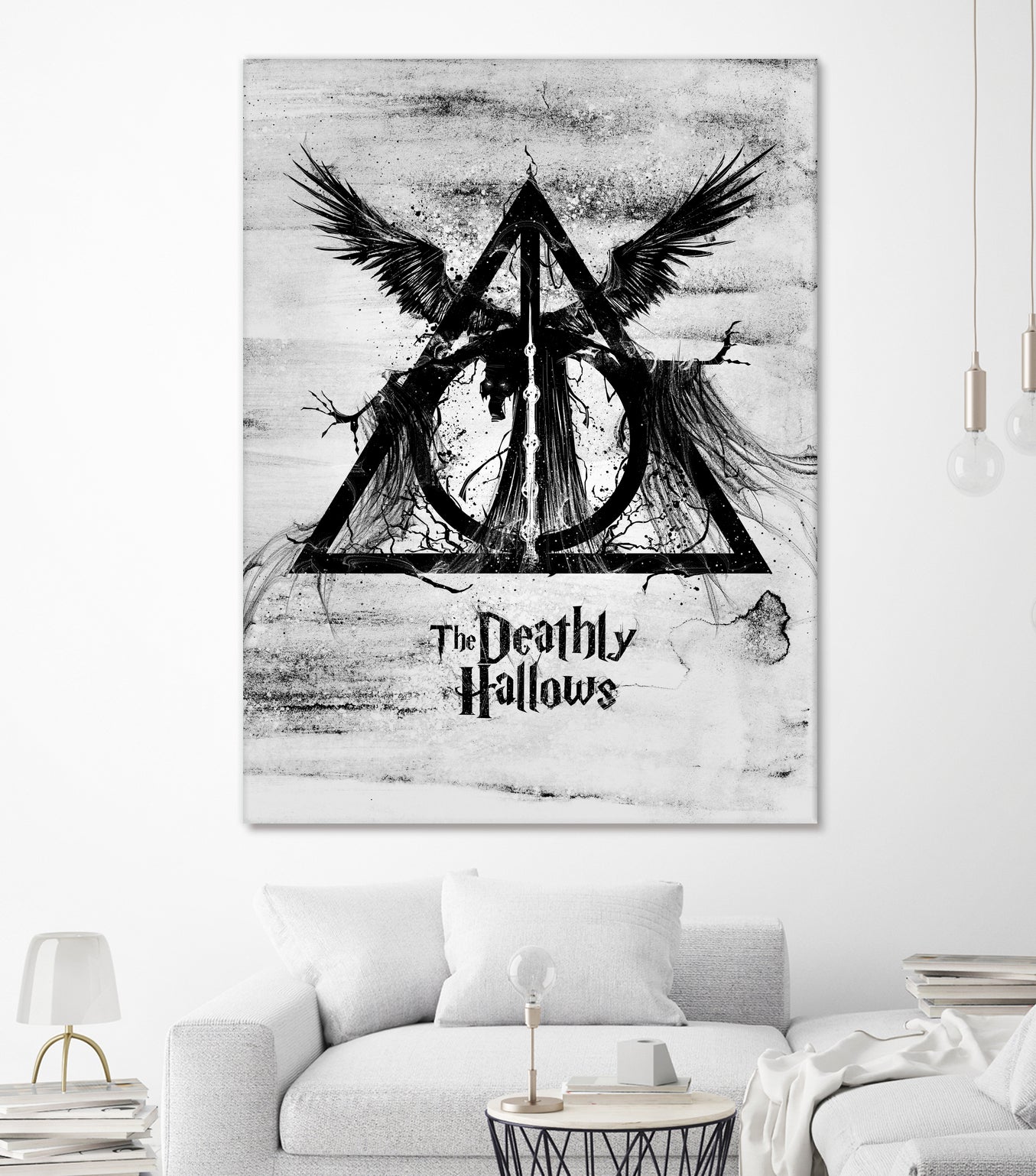 The Deathly Hallows by Nikita Abakumov on GIANT ART - gray digital painting