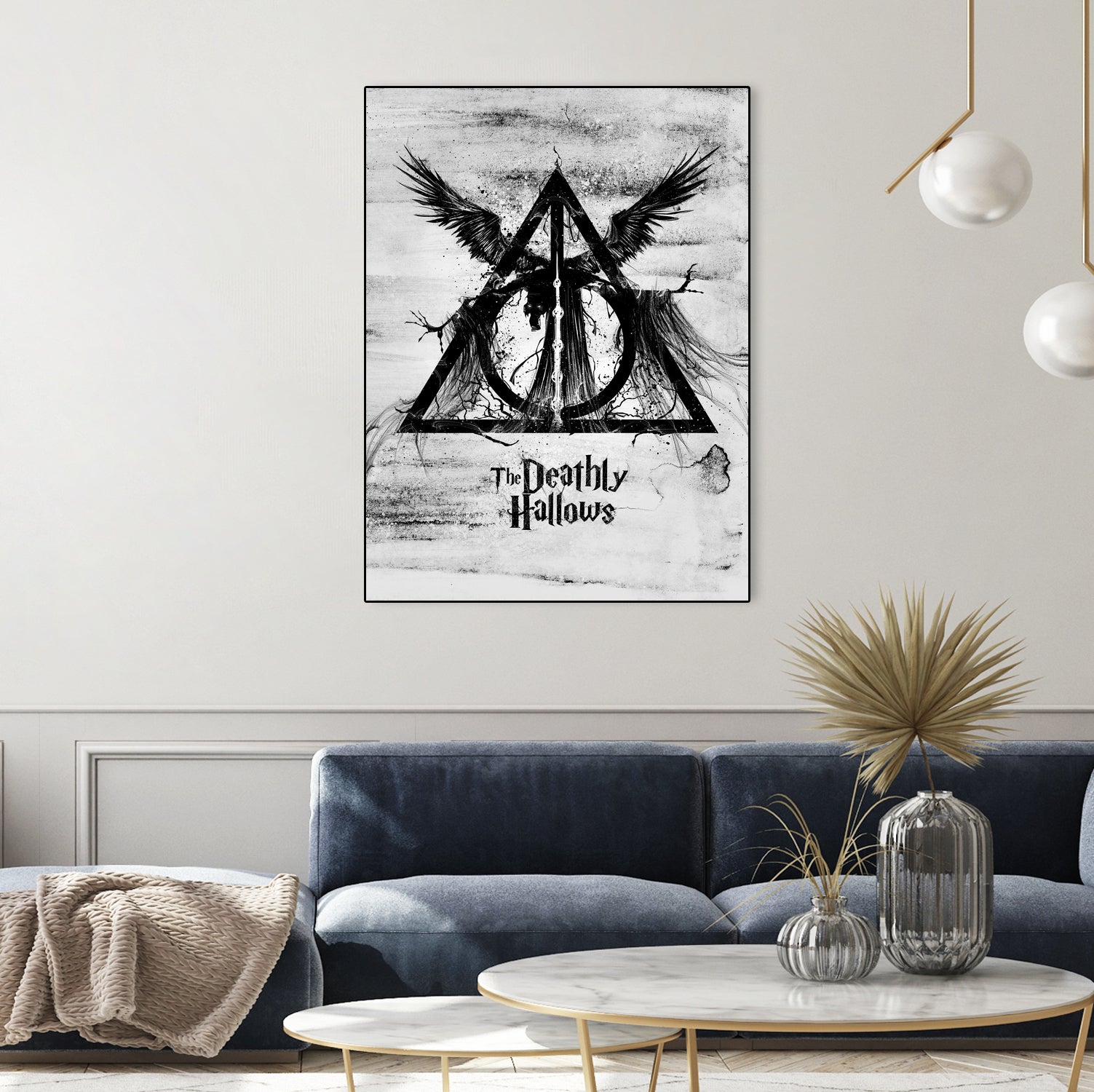 The Deathly Hallows by Nikita Abakumov on GIANT ART - gray digital painting