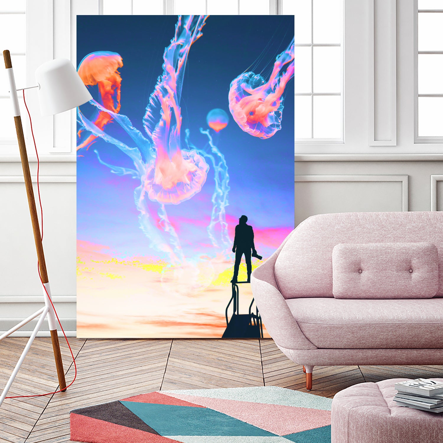 Jelly Clouds Assemblage by Aesthetic Vaporwave on GIANT ART - blue photo illustration