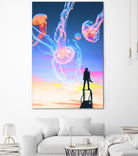 Jelly Clouds Assemblage by Aesthetic Vaporwave on GIANT ART - blue photo illustration