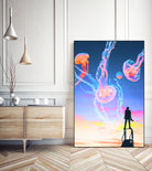 Jelly Clouds Assemblage by Aesthetic Vaporwave on GIANT ART - blue photo illustration