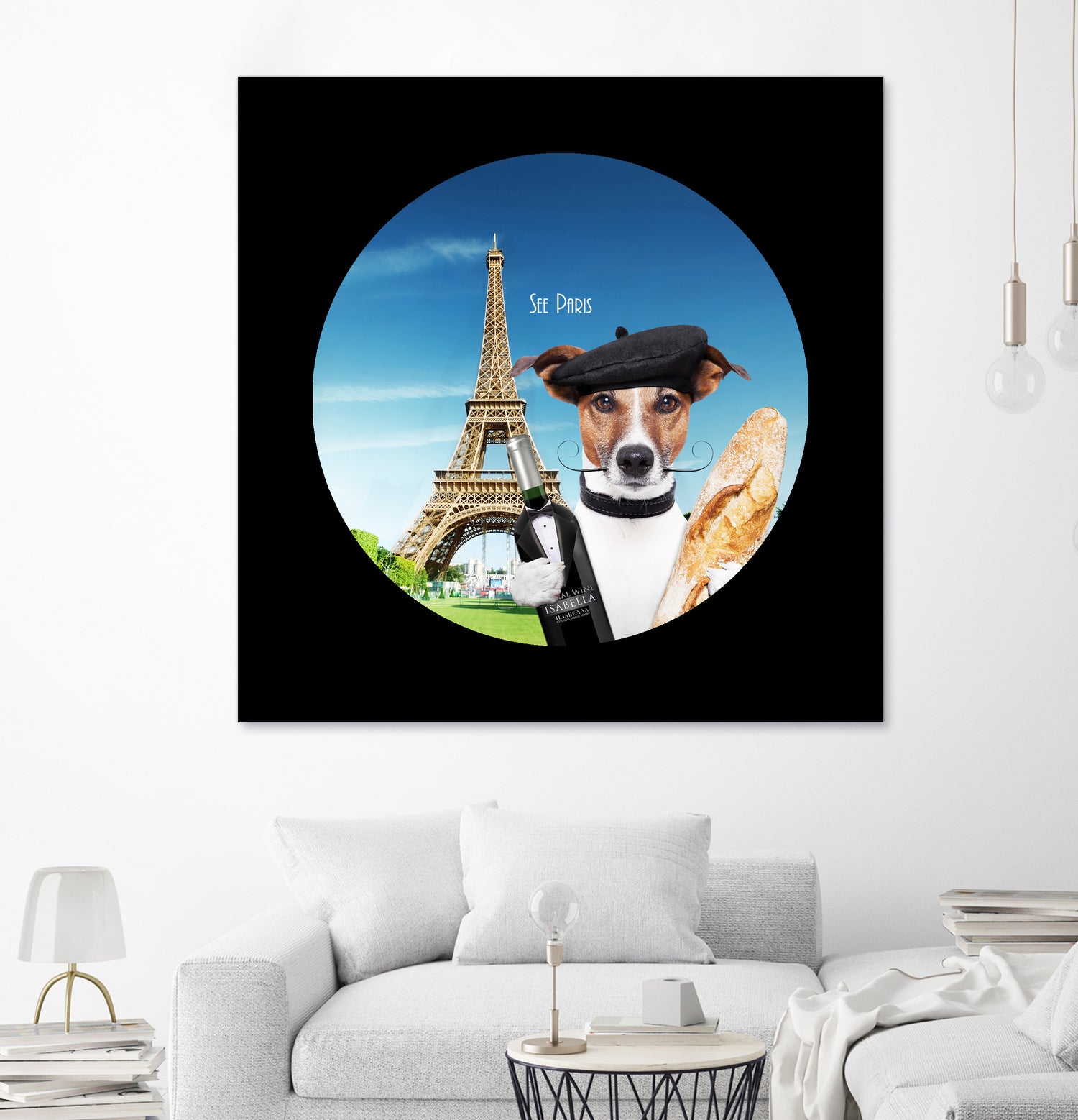 See Paris by Karine Osipyan on GIANT ART - blue photo illustration