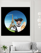 See Paris by Karine Osipyan on GIANT ART - blue photo illustration