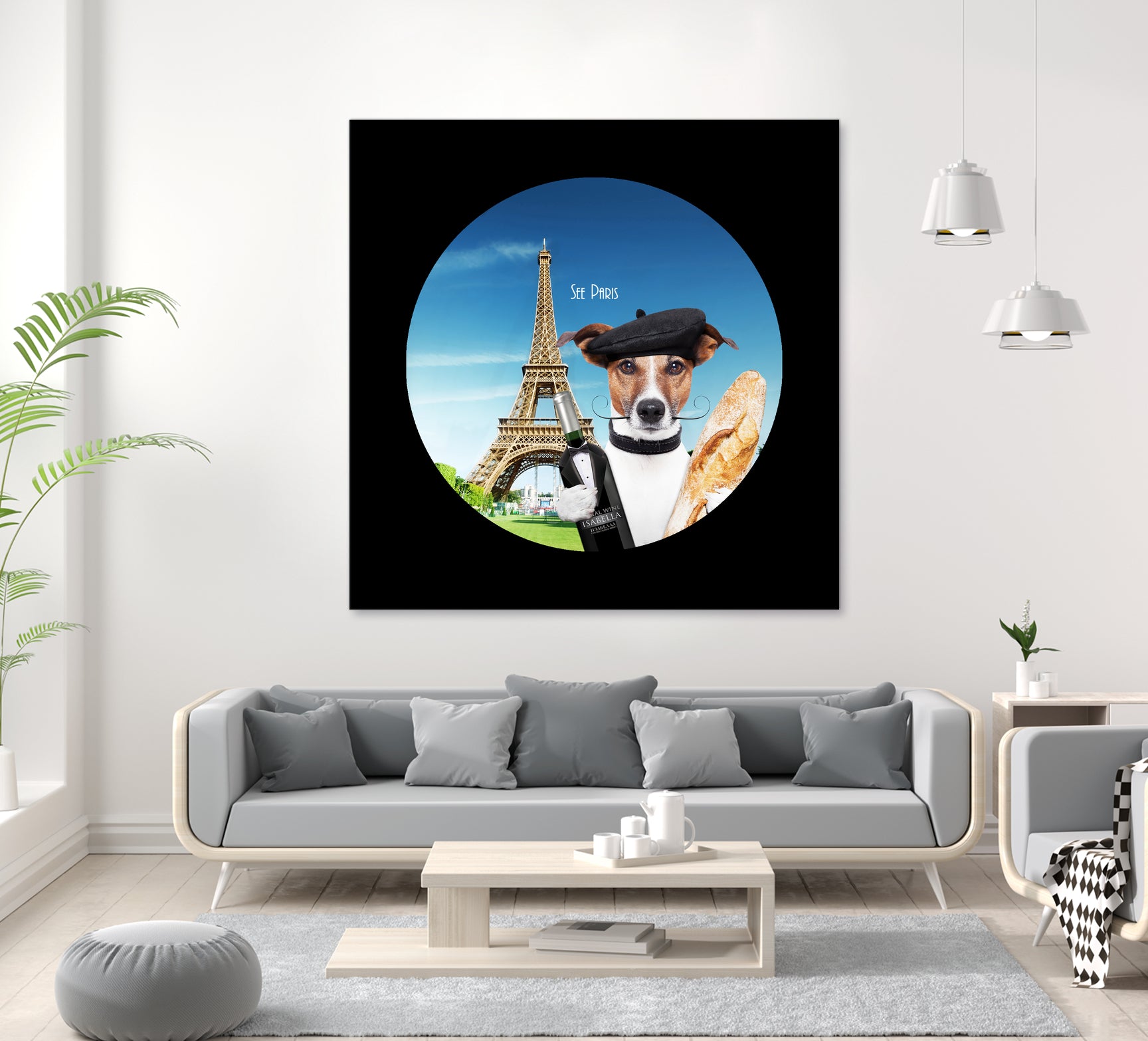 See Paris by Karine Osipyan on GIANT ART - blue photo illustration