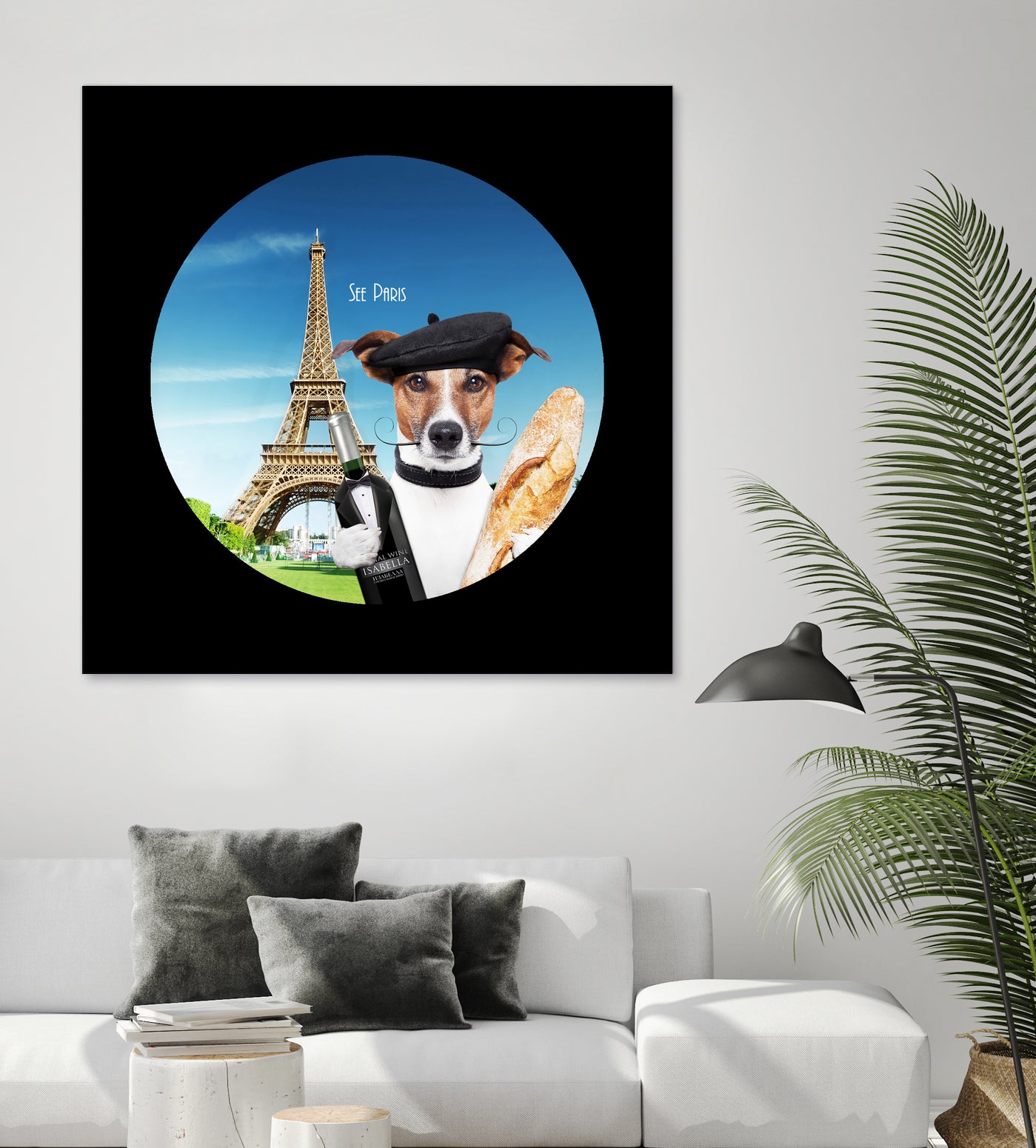 See Paris by Karine Osipyan on GIANT ART - blue photo illustration