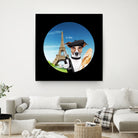 See Paris by Karine Osipyan on GIANT ART - blue photo illustration