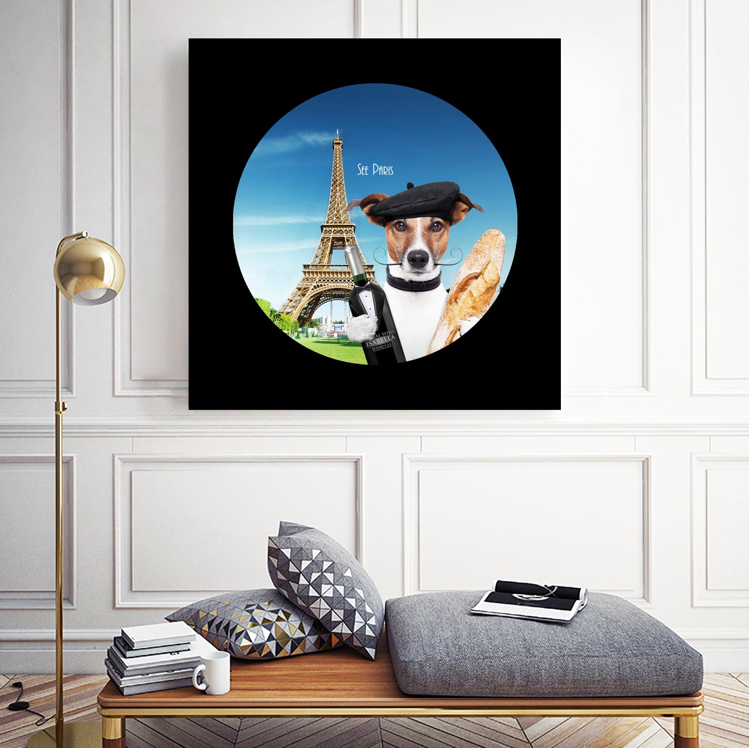 See Paris by Karine Osipyan on GIANT ART - blue photo illustration