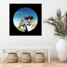 See Paris by Karine Osipyan on GIANT ART - blue photo illustration
