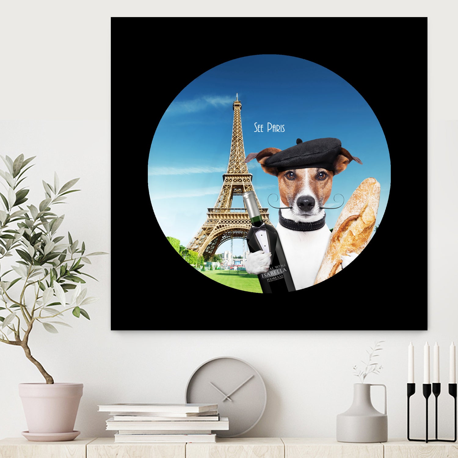 See Paris by Karine Osipyan on GIANT ART - blue photo illustration