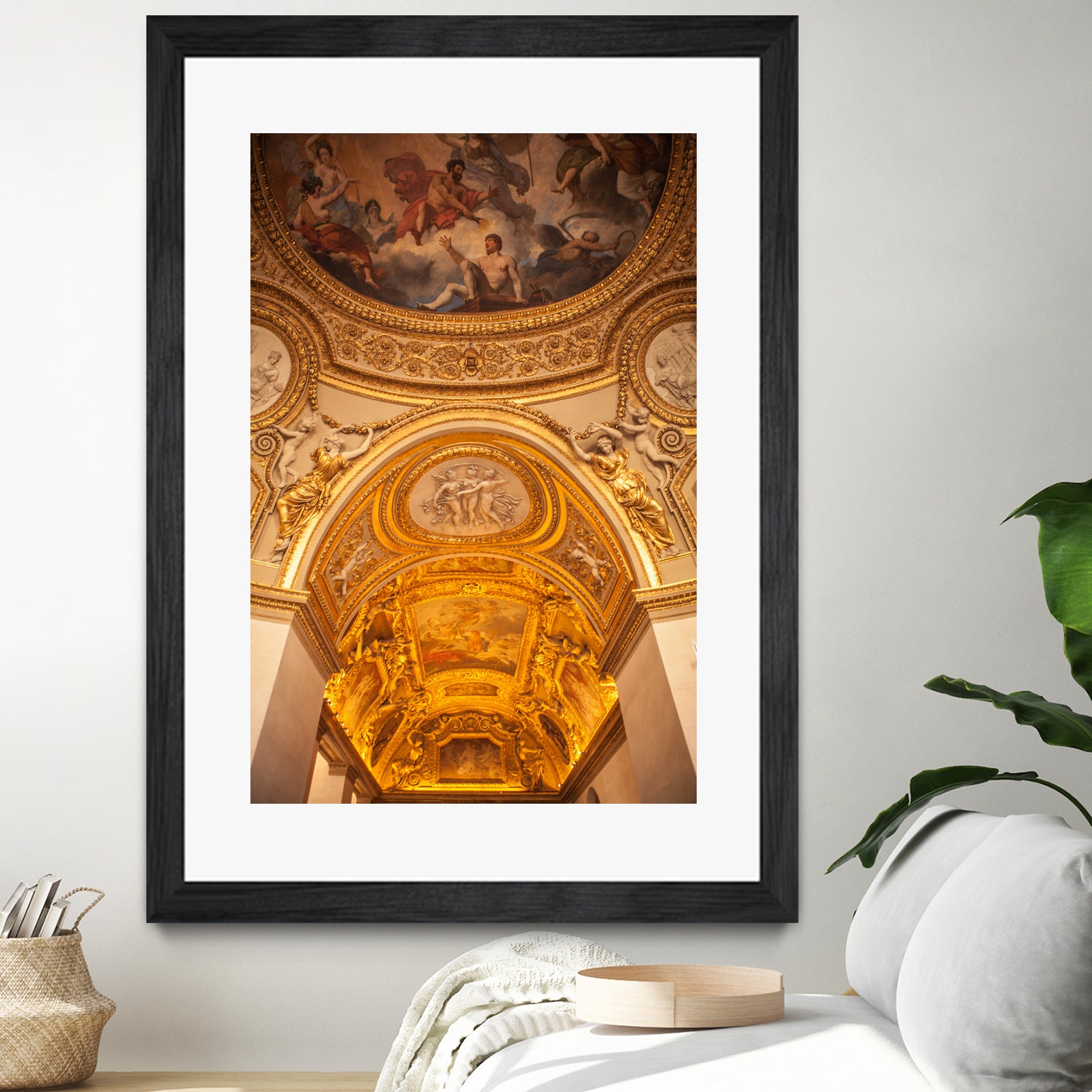 Louvre indoor. by Art Kireev on GIANT ART - yellow digital drawing