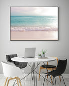 Soft Pastel Ocean Waves 1 by Anitas Bellas Art on GIANT ART - pink coastal carabeean sea 