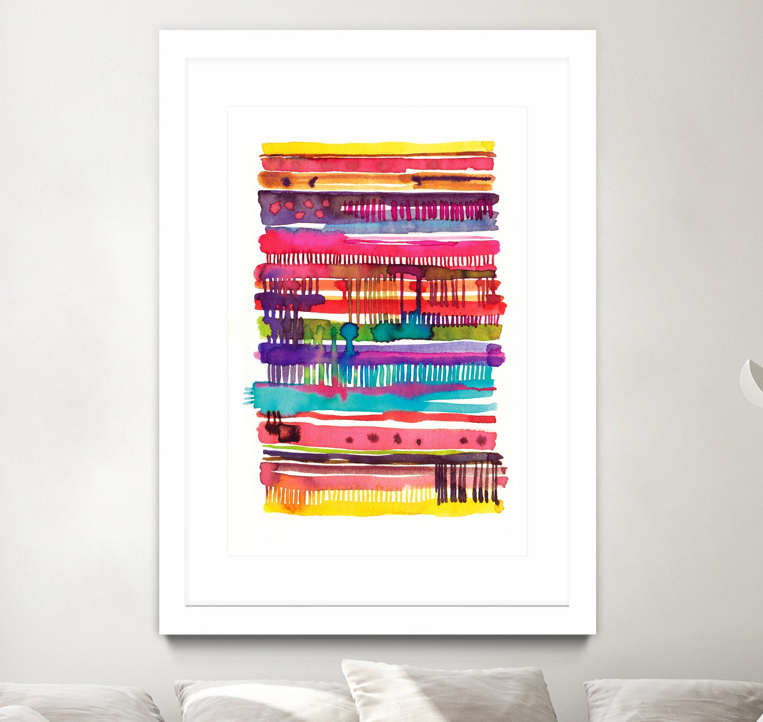 Vainica- Knitted watercolor by Laura Muñoz Estellés on GIANT ART - red digital painting