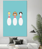 Bowling Dudes by Viktor Hertz on GIANT ART - white vector illustration