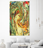 Abstract Marble Painting by Amir Faysal on GIANT ART - brown digital painting