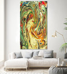 Abstract Marble Painting by Amir Faysal on GIANT ART - brown digital painting