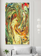 Abstract Marble Painting by Amir Faysal on GIANT ART - brown digital painting