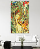 Abstract Marble Painting by Amir Faysal on GIANT ART - brown digital painting