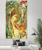 Abstract Marble Painting by Amir Faysal on GIANT ART - brown digital painting