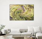 Abstract Marble Painting by Amir Faysal on GIANT ART - yellow digital painting