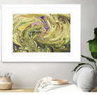 Abstract Marble Painting by Amir Faysal on GIANT ART - yellow digital painting