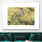 Abstract Marble Painting by Amir Faysal on GIANT ART - yellow digital painting