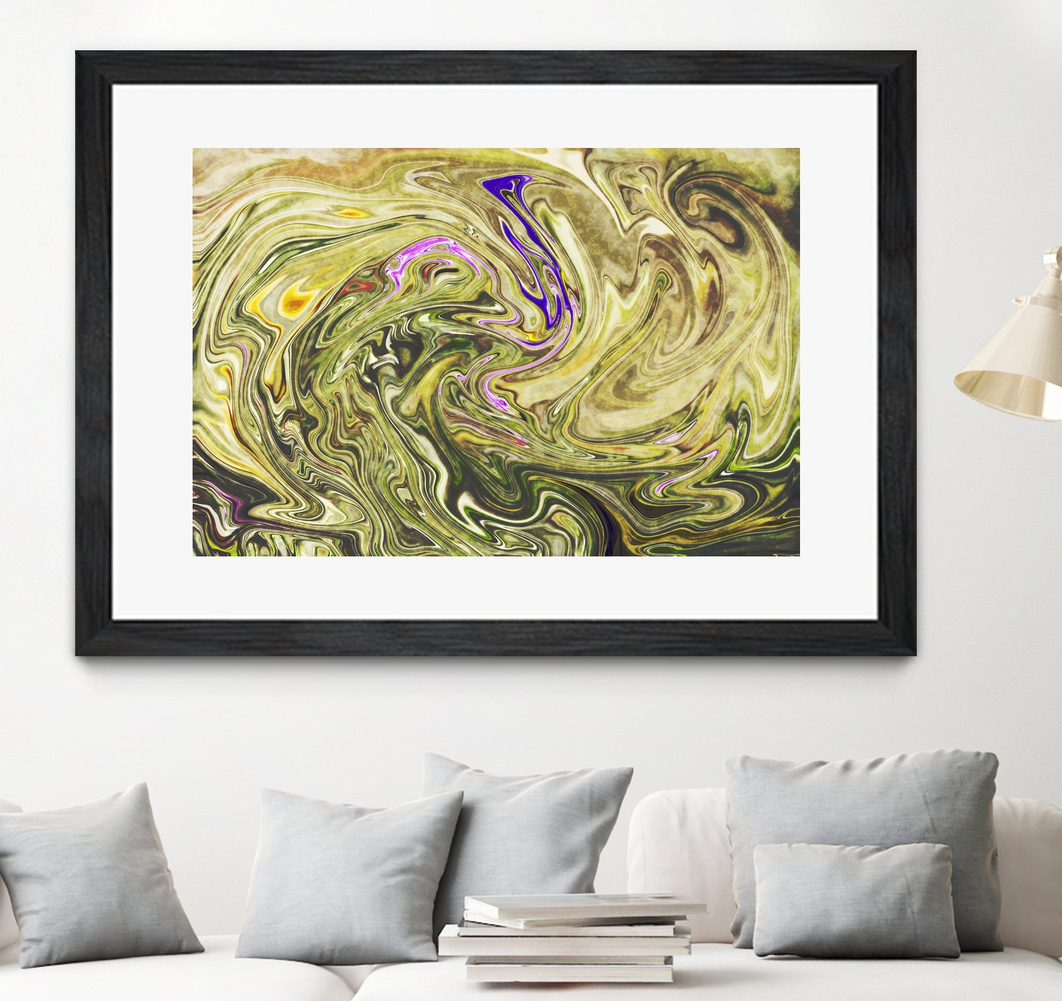 Abstract Marble Painting by Amir Faysal on GIANT ART - yellow digital painting