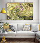 Abstract Marble Painting by Amir Faysal on GIANT ART - yellow digital painting