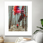 Forest Betta by GEN Z by Rigaud Mickaël on GIANT ART - red photo illustration