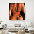 Nude by Adrien Donot on GIANT ART - orange mixed media