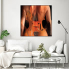 Nude by Adrien Donot on GIANT ART - orange mixed media