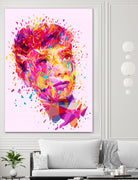 Audrey by Alessandro Pautasso on GIANT ART - pink digital painting