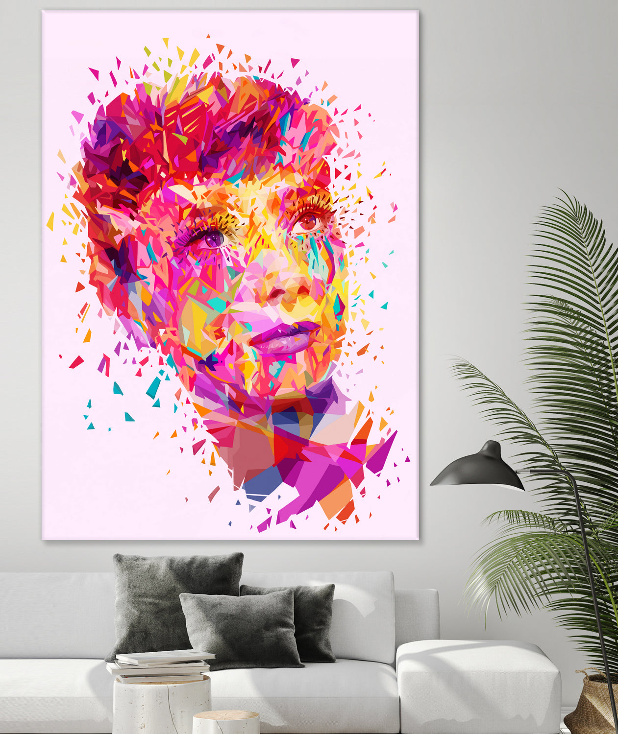 Audrey by Alessandro Pautasso on GIANT ART - pink digital painting